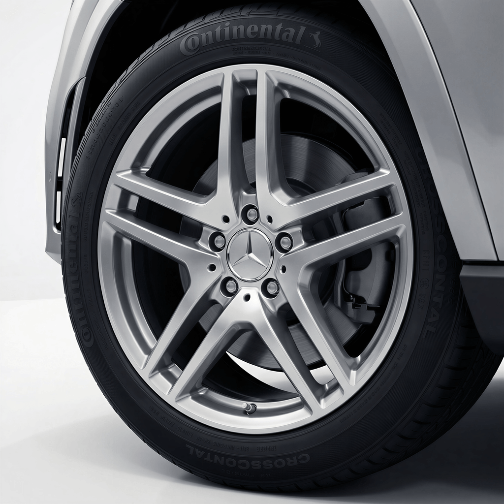 4 Stk. Chrome Mercedes Centerkapsler 75mm