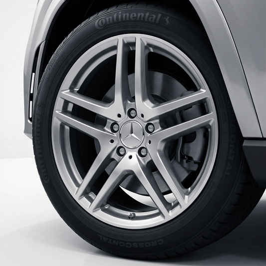 4 Stk. Chrome Mercedes Centerkapsler 75mm