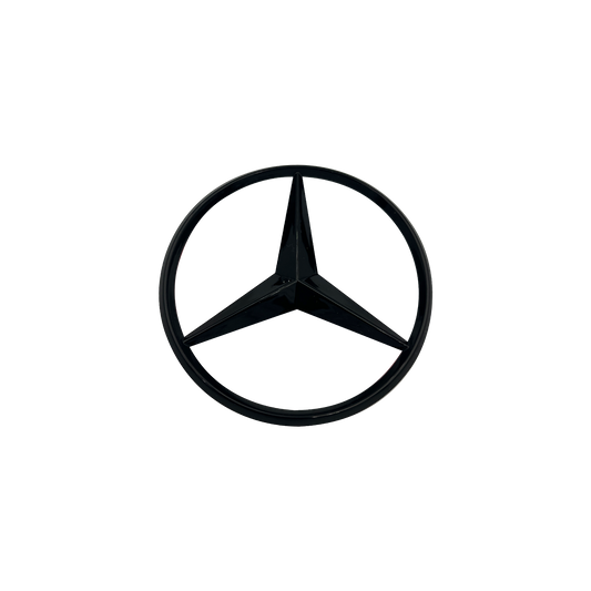 Mercedes Rear Star Logo Svart 82mm 