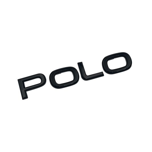 Svart VW "Polo"-modell bakre emblem - Polo 6 2017+