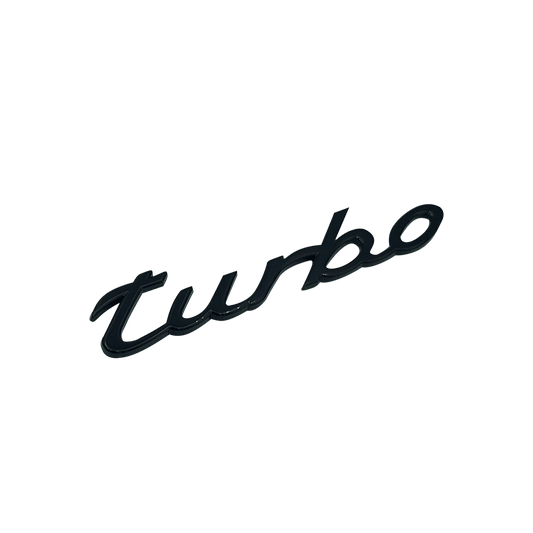 Porsche Turbo Bag Emblem Blank Sort 2020+