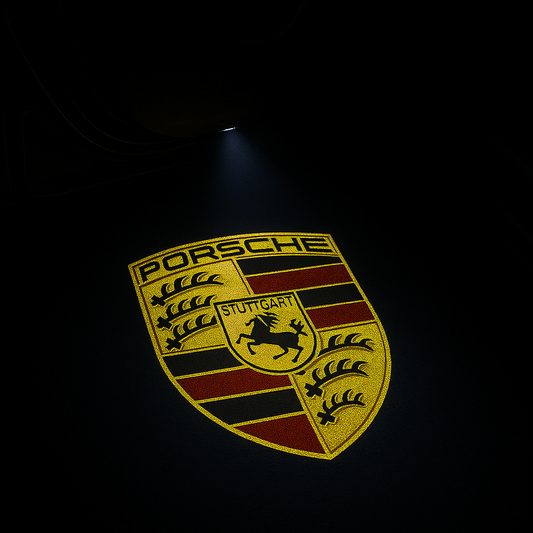 2 Stk. Porsche Logo Indstigningslys