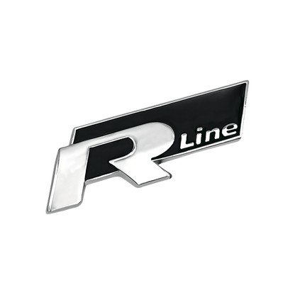 1 stk. Chrome VW R-Line Lille Emblem til Sideskærmene