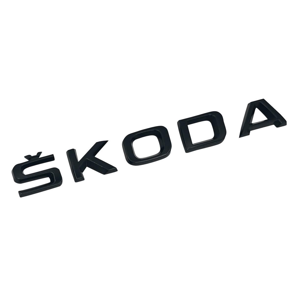 "Skoda" Tekst Bag Emblem Sort 573x37mm