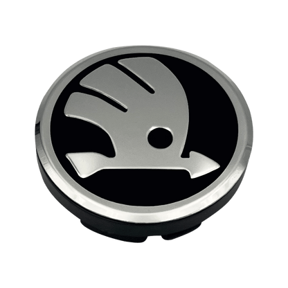 Skoda Krom og Sorte Senterhetter 56 / 75mm