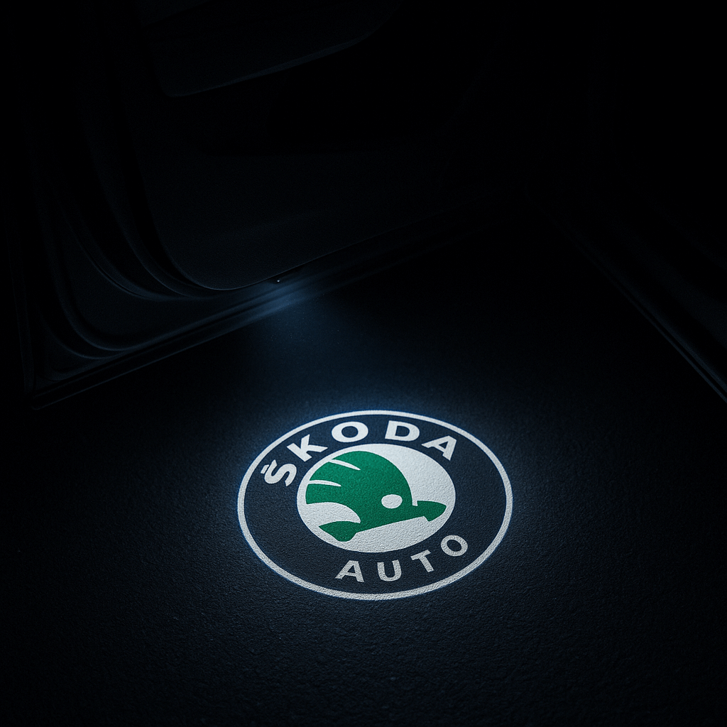 2 stk. Skoda Logo Innstegslys - Superb