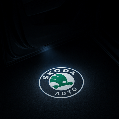 2 stk. Skoda Logo Innstegslys - Superb