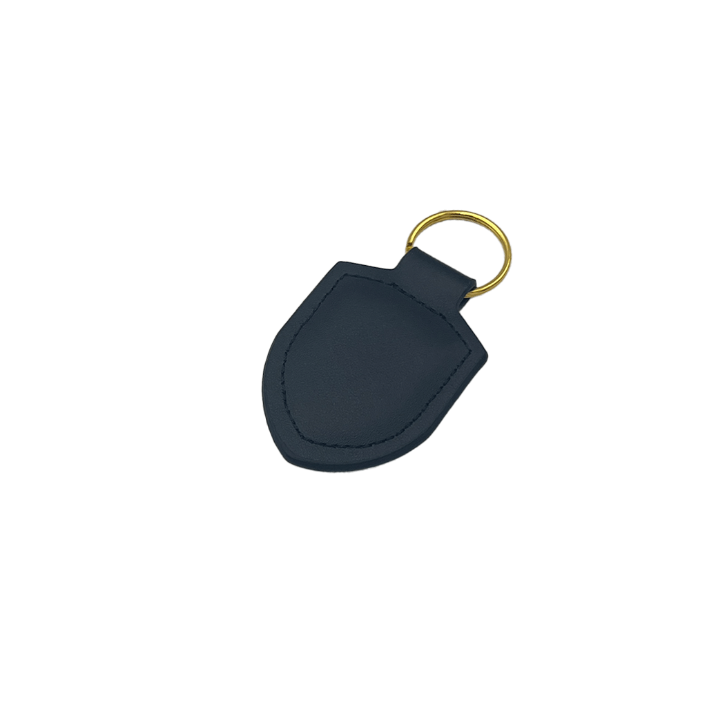 Porsche nøkkelring i ekte skinn med gyllen logo (5 varianter)