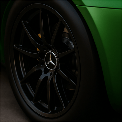 4 stk. Sorte Mercedes Center-capser