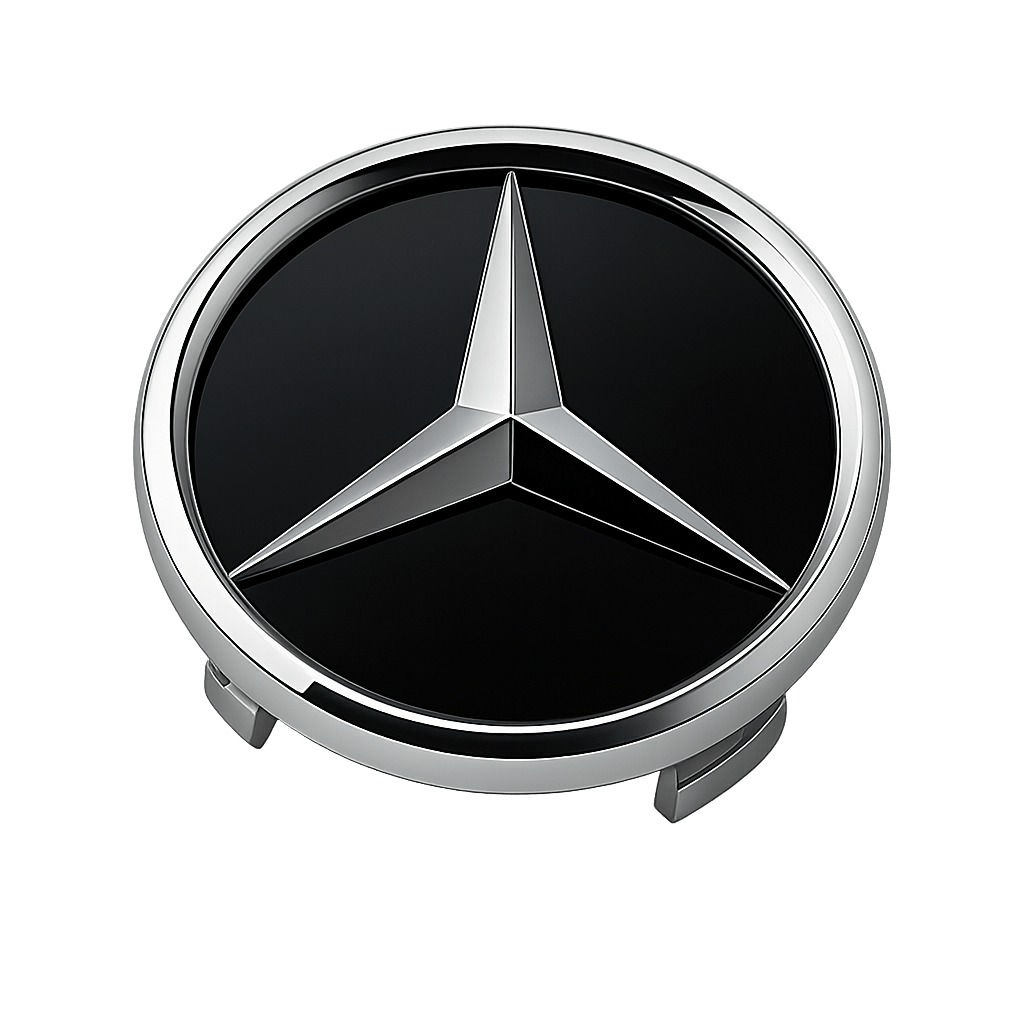 4 stk. Sorte Mercedes Center-capser
