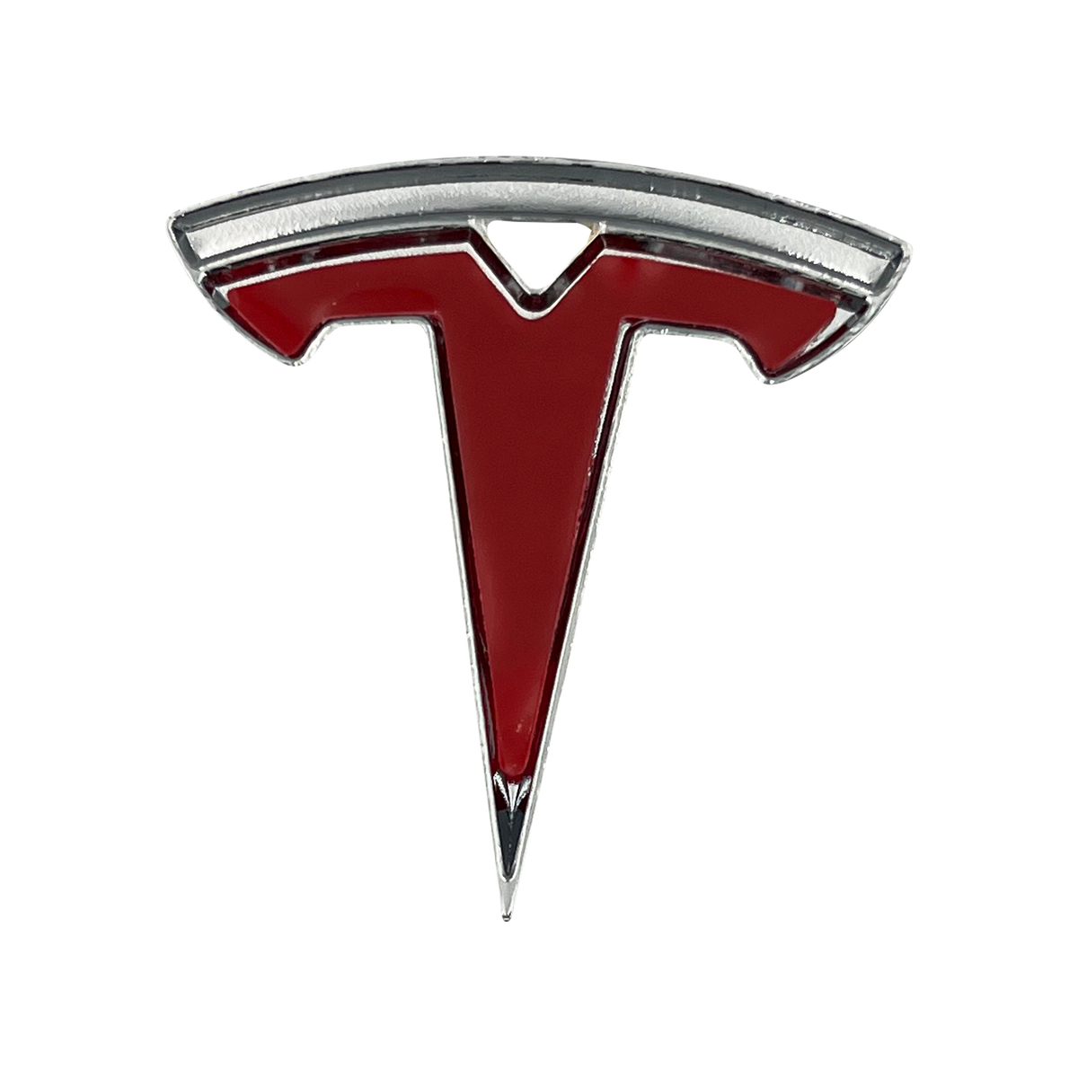 Tesla Steering Wheel Logo Chrome - Model 3 / Y