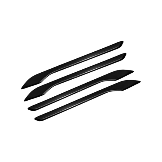 4 Stk. Tesla Dørhåndtag Covers Blank Sort - Model 3 / Y