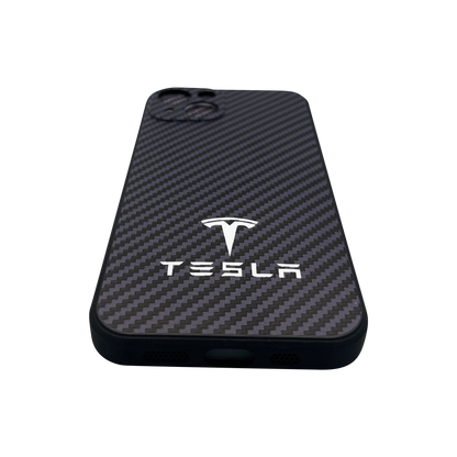 Tesla iPhone Carbon Fiber Cover