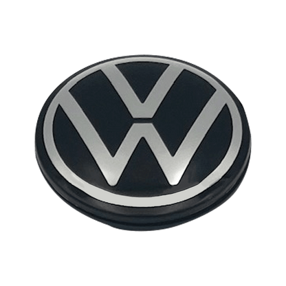 4 Stk. Sort & Chrome VW Centerkapsler 2016+