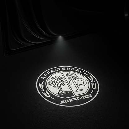 2 Stk. Mercedes AMG Affalterbach Logo Indstigningslys