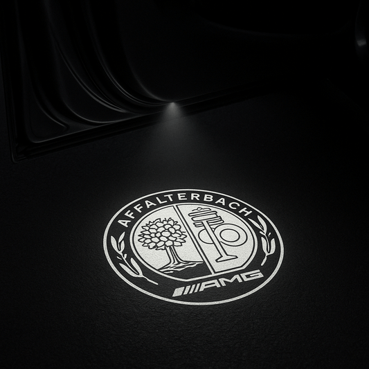 2 Stk. Mercedes AMG Affalterbach Logo Indstigningslys