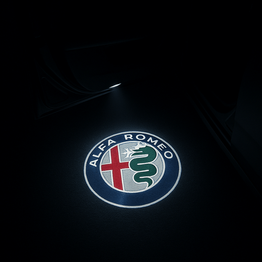 2 Stk. Alfa Romeo Logo Indstigningslys