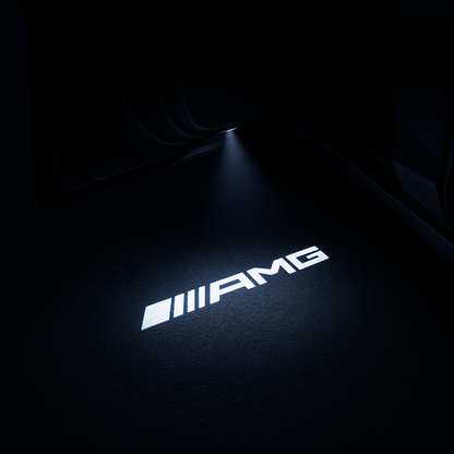 Mercedes AMG Logo Indstigningslys