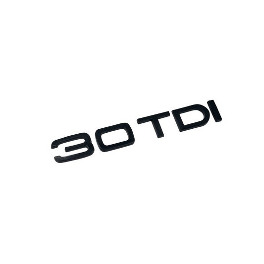 Audi 30 TDI bag emblem blank sort