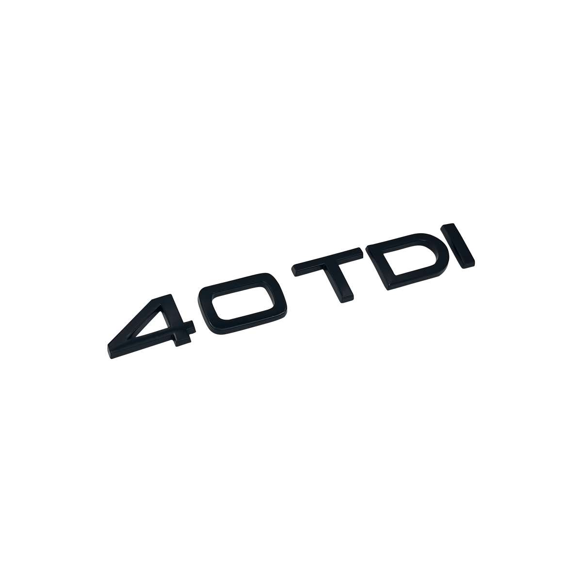 Audi 40 TDI bag emblem blank sort