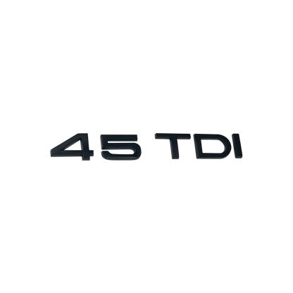 Audi 45 TDI bag emblem blank sort