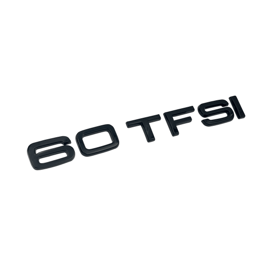 Audi 60 TFSI bag emblem blank sort