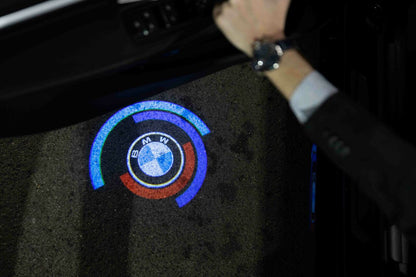 2 stk. BMW M 50-årsjubileumslogo innstegslys