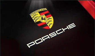 2 Stk. Porsche Logo + Tekst Logo Indstigningslys