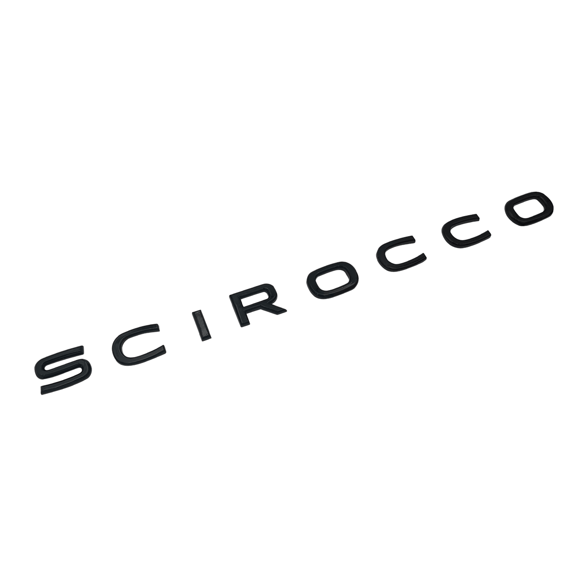 Svart VW "Scirocco" bakre emblem 2014+