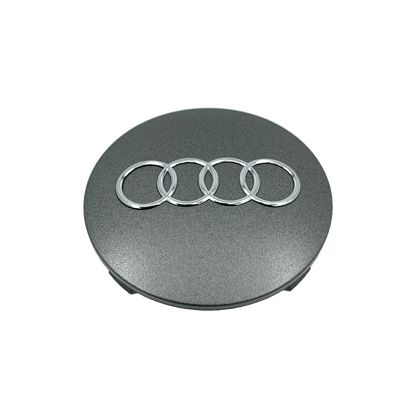 4 Stk. Chrome Audi Centerkapsler Sæt - Driverse - Centerkapsler - Driverse - Driverse - AD-OG-CK-CH-60 - 60mm - Chrome - -