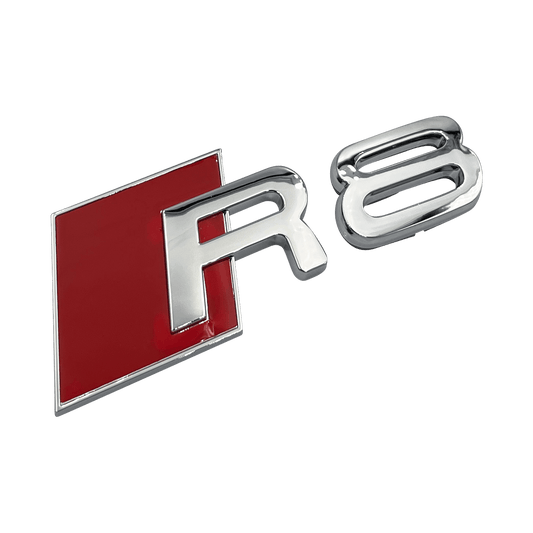Krom Audi R8 bakre emblem