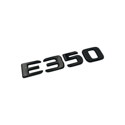 Sort Mercedes E350 Emblem Badge
