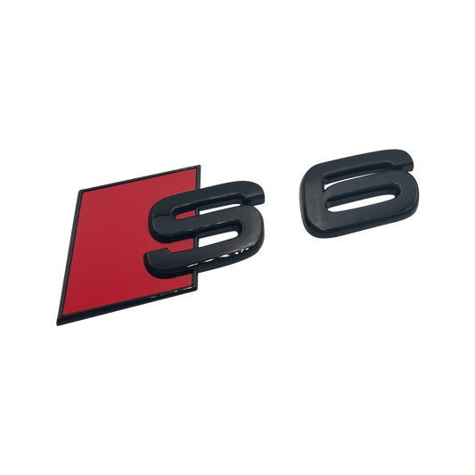 Sort Audi S6 Bag Emblem