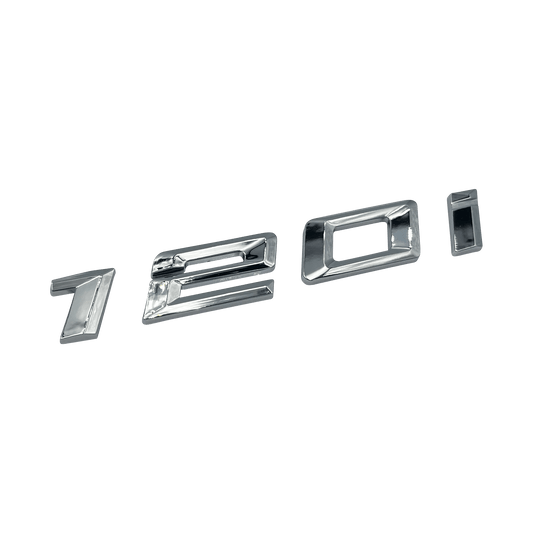 Krom BMW 120i-emblem 