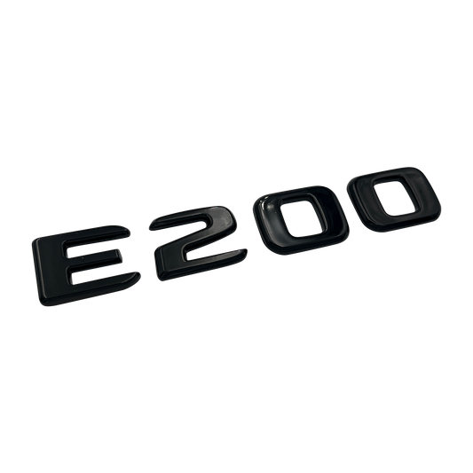 Sort Mercedes E200 Emblem