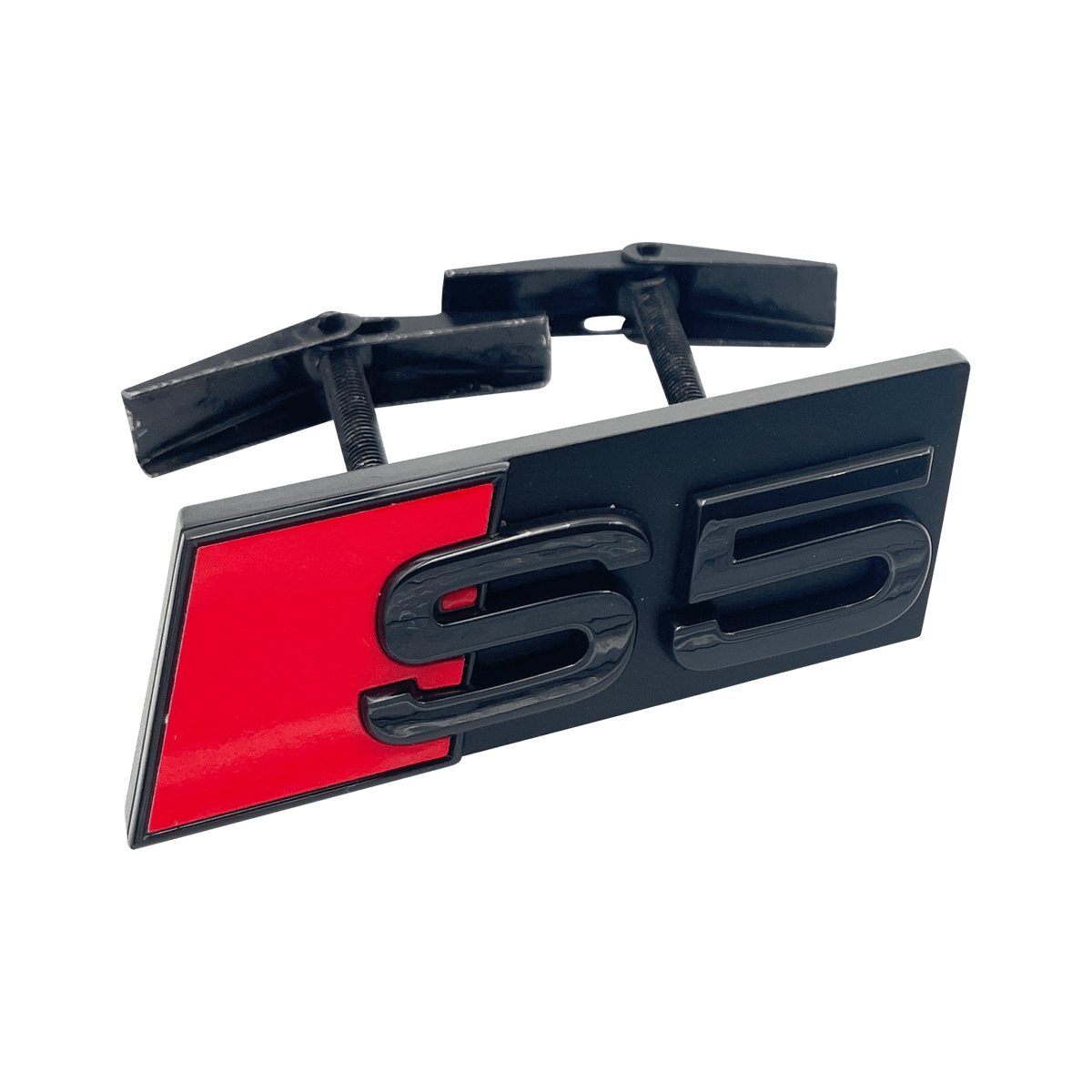 Svart Audi S5 frontemblem