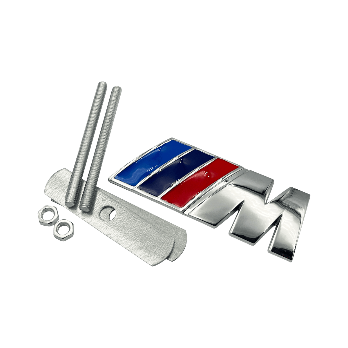 Chrome BMW M-Sport Front Emblem i Metal