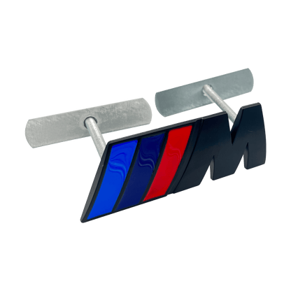 Svart BMW M-Sport foran emblem 