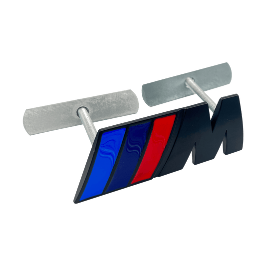 Sort BMW M-Sport Front Emblem i Metal