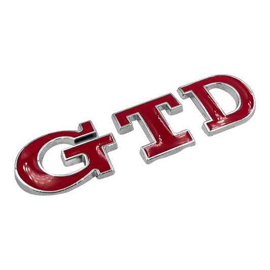 Rød VW GTD Bag Emblem