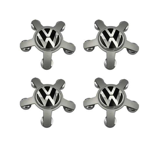 4 Stk. Chrome VW Centerkapsler 130mm