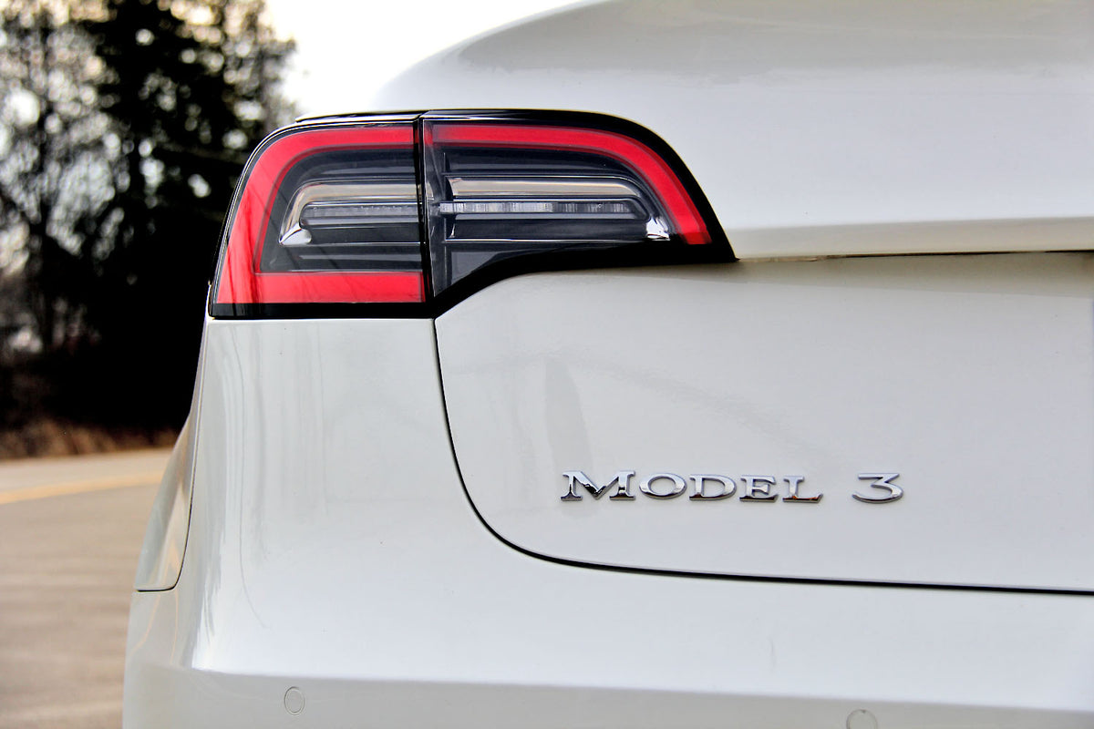 Chrome Tesla Model 3 Bag Emblem Badge