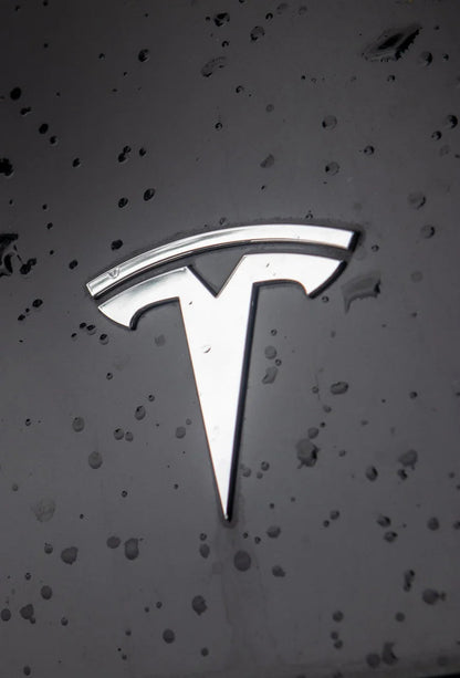 3 Stk. Chrome Tesla Model Y Logo Sæt